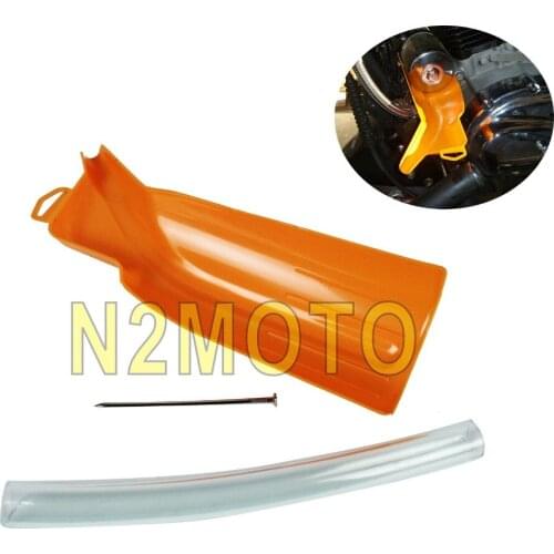 U-Shaped Oil Filter Funnel Drip Free Oil Case for Harley Sportster Dyna Touring Trike 1999-2017