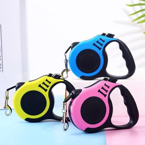 Universal 3/5m Cat Dog Leash Durable Leash Automatic Retractable Walking Running Lead Roulette for Small Medium Dogs Pet Product