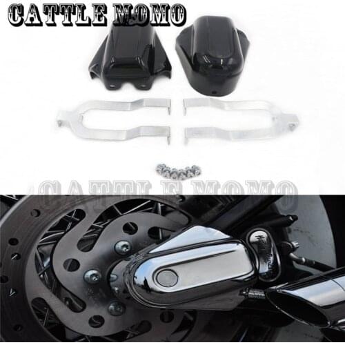 Motor Shield Rear Axle Covers For Softail Deluxe FLSTN 2008 2009 2010 2011 2012 13 14 2015 2016 2017 Rear Axle Covers Kit