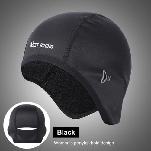 Winter Ski Cap Windproof Thermal Fleece Cycling Cap Running Skiing Motocycle Head Hat Snow Road Bike Outdoor Headwear