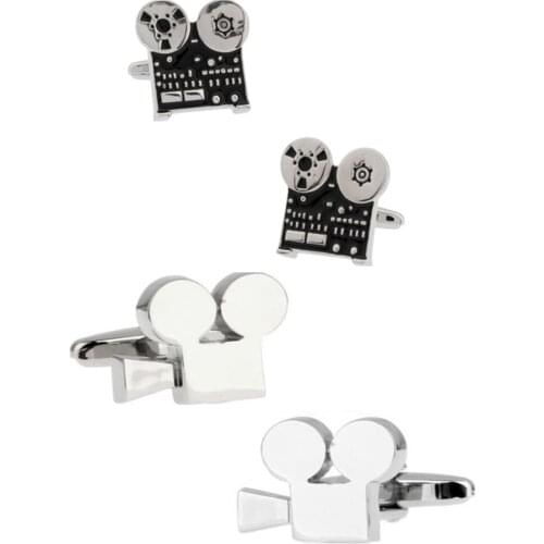 10pairs/lot Retro Video Camera Cufflinks Vintage Film Projector Cuff Links Mens Jewelry Accessory Wholesale