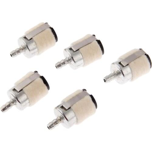 5Pcs Cotton Wool Fuel Filter Chain Saw Brush Cutter Earth Auger Water Pump Parts Garden Tool Parts
