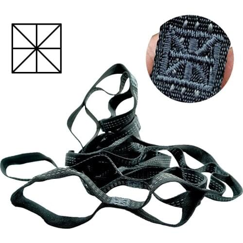 2 Pcs Aerial Yoga Hammock Belt Adjustable Tree Hanging Hammock Strap Climbing Rope High Quality 12kn