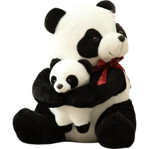 25cm 30cm New Style Father Small Stuffed Bear Plush Xmas Gift Soft Panda Plush Doll Toy Fans Gift