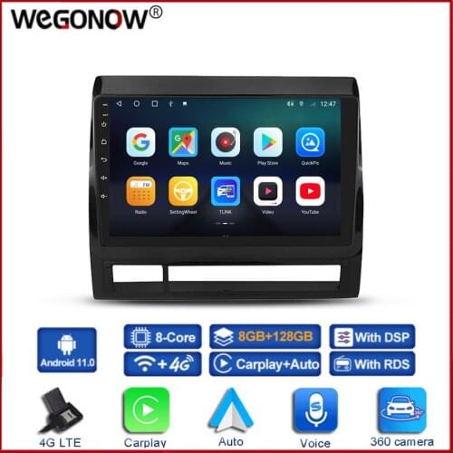 360 Panoramic Camera 6G+128G CanBus Android 10.0 Car DVD Player GPS WIFI Bluetooth RDS Radio For Toyota Tacoma 2 HILUX 2005-2013