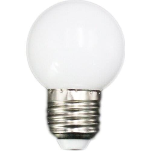 Promotion! E27 Led Bulbs - E27 1w Pe Frosted Led Globe Colorful White/Red/Green/Blue/Ylellow Lamp 220v -1PCs(white)