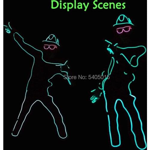 Free Shipping Holiday DIY Decoration Festival Glow Party Supplies 10 Color Select by the Style of Paper form persons by DC-12V