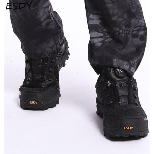 Esdy Men Winter Boots Men Military Boots Quick Response Boots Combat Ankle Boot Army Work Shoes Tactical Boots Men Shoes