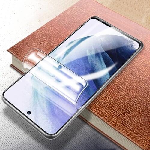 For Samsung Galaxy S21 Plus S21 Ultra 5G Front Slim Full Cover to Edge Soft TPU Hydrogel Film Explosion-proof Screen Protector