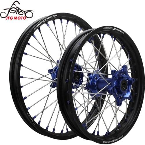 For TC125 16-21 TC250 TX300 17-20 FC350 FC 250 450 FX 350 450 1.6X21"&2.15"x18" Motorcycle Complete Front Rear Wheel Hub Rim