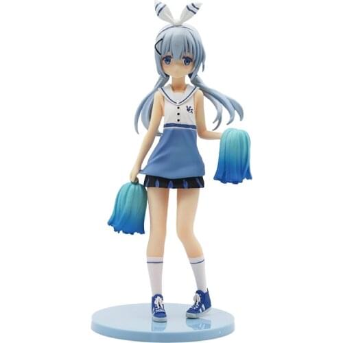 Anime Figure Is The Order A Rabbit Kafuu Chino Cheerleader Action Figure PVC Model Doll Decoration Toy Boxed Birthday Gift
