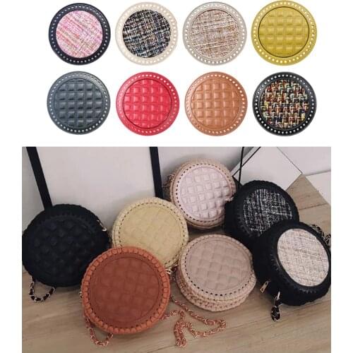 Round Design Crochet Bag Bottom Shaper Cushion Pad Insert Base for Purse Making Women Bag Diy Accessory