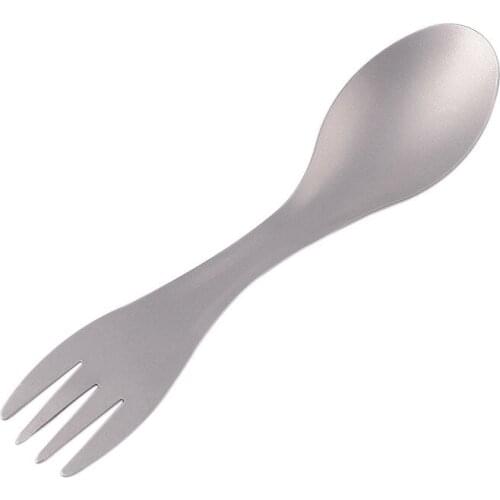 Pure Titanium Outdoor Camping Picnic Hiking Cookware Backpack Spork Spoon Fork