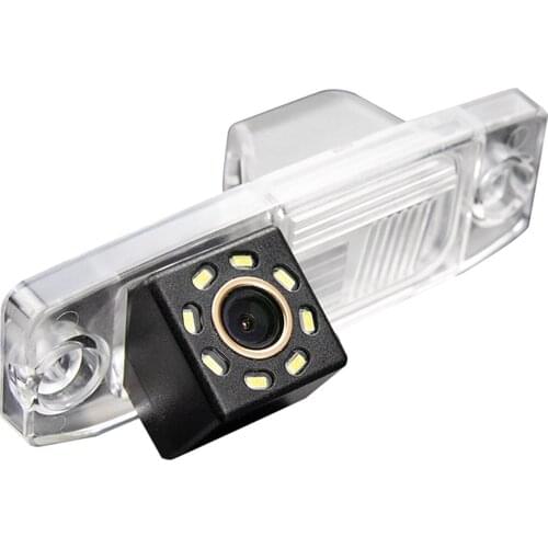 Misayaee Car Rear View Reverse Parking Camera Golden 8 LED for Hyundai MISTRA 2014 2015 Night Vision Waterproof