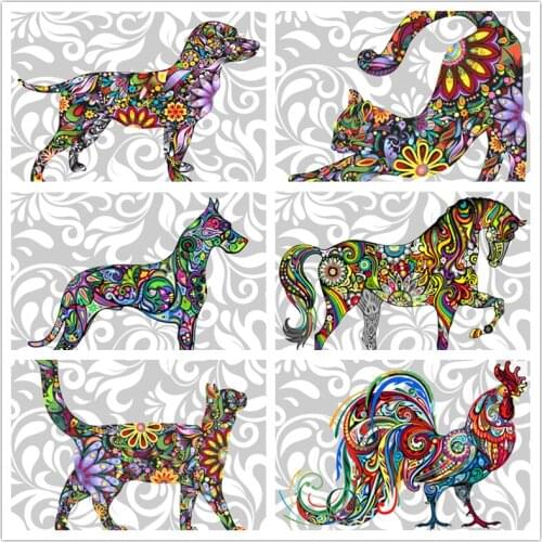 DIY Diamond Painting Set Animal Dog 5d DIY Embroidery Diamond Mosaic Home Decoration Cross Stitch Handmade Gift
