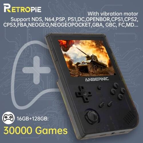 New ANBERNIC RG351V WIFI rk3326 Games Retro Game Console Emulator 3.5 INCH IPS Screen 144GB 3002 Classic Games Boyfriend gift