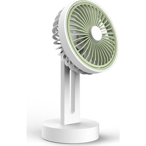 New Outdoor Portable Handheld USB Charging Small Fan Mini Silent Desktop Small Fan 180 Degree Rotating Fan