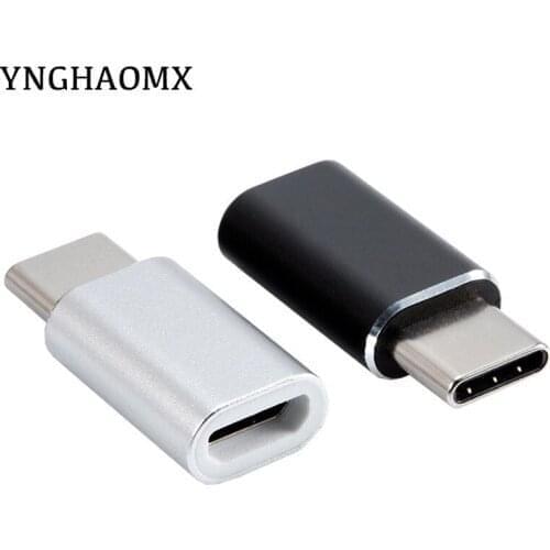 Wholesale 200pcs/lot Micro usb female to type c male Adapter type-c male to micro usb female charger adapter