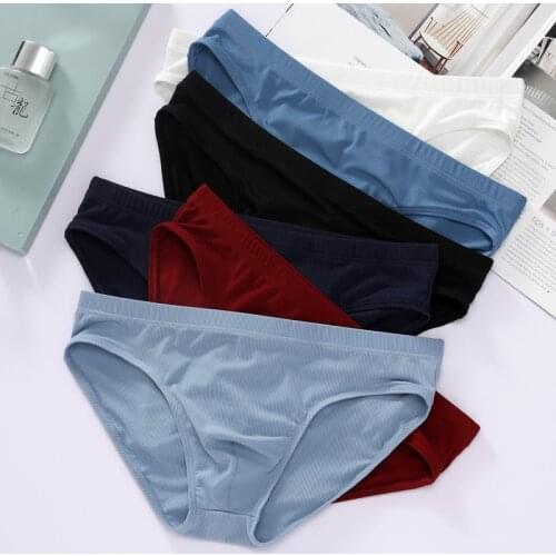 Sexy Mens Underwear Briefs Panties Ice Silk Mens Briefs Bikini Gay Underwear Sexy Lingerie Exotic Gay Underwear