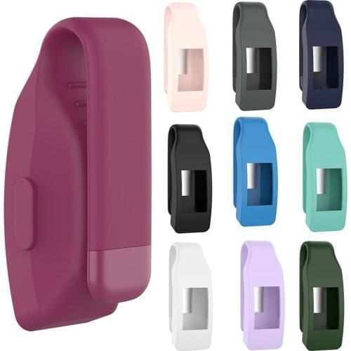 Portable Silicone Case Metal Clip Holder Clamp for Fitbit Inspire/Inspire HR корпус для электороники