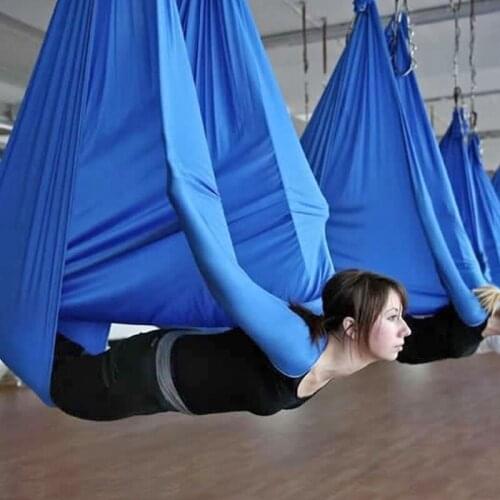 Prior Fitness Hot Sale 10Meters Aerial Yoga Hammock Set Aerial Yoga Swing Kit Nylon Anti-gravity Air Silk for Exercise