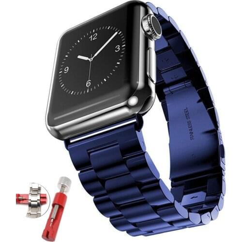 Stainless Steel strap for apple watch band 44mm iwatch 40mm 42mm 38mm Metal Bracelet smartwatch belt correa series 6 se 5 4 3
