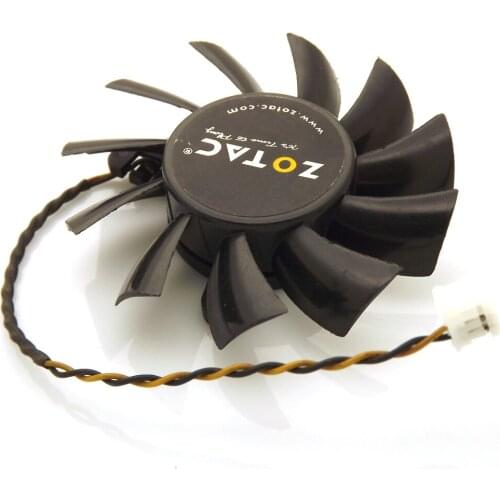 Ball Bearing DC12V 0.2A 65mm 35*35*35mm 2Wire 4Pin For ZOTAC GT240 Graphics Card Fan