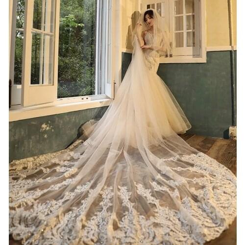 SlenyuBridal Wedding Lace Veils