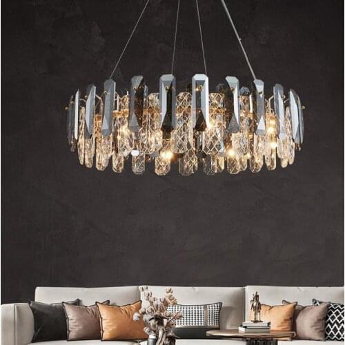 Modern Lustre Crystal Led Chandelier Lighting Living Dining Room Decor Chandeliers Lamp Bedroom Hanging Lights Drop Luminaire