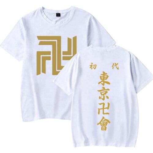 Tokyo Revengers Tee Anime T-shirt Character Print Loose Oversized 4XL Men Women Casual Streetwear Pullovers Hooded Top 2021