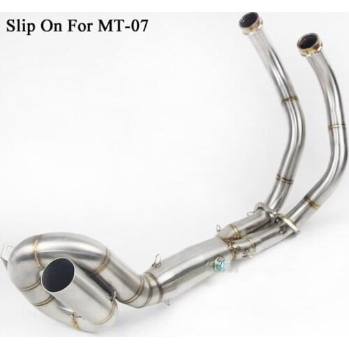 Exhaust Full system FOR Yamaha FZ-07 MT-07 FZ 07 MT 07 2014-2017 with Muffler XSR700 2016-2017