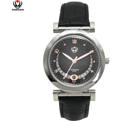 XINBOQIN Women Quartz Wristwatches Luxury Brand Leather Strap Watches Waterproof Calendar Multifunction Quartz Wristwatch 3051