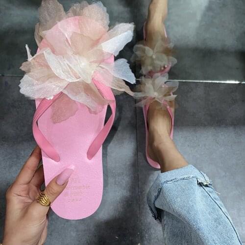 2021 Summer Women Flip Flops Black Outdoor Beach Comfortable Soft Slippers Flat Rubber Sandals Pink Casual Female Shoes
