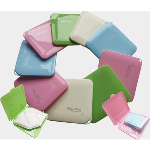 1Pcs Random Color PP/Zinc Ion Dustproof Mask Case Mask Holder Face Masks Storage Portable Storage Box