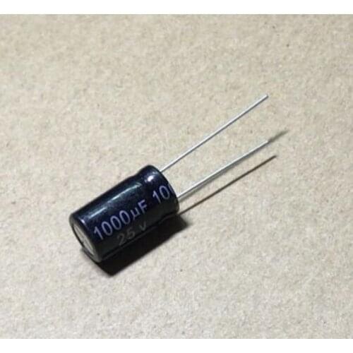10PCS 1000uF 25V 10x17mm 105Degrees Celsius Aluminum Electrolytic Capacitors Brand new 25V 1000UF