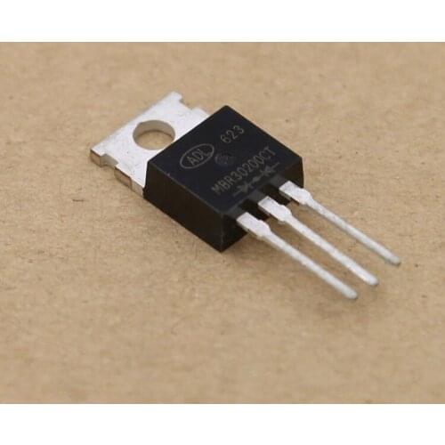 10pcs/lot MBR30200CT Schottky rectifier diode 30A200V in-line TO-220 B30200G