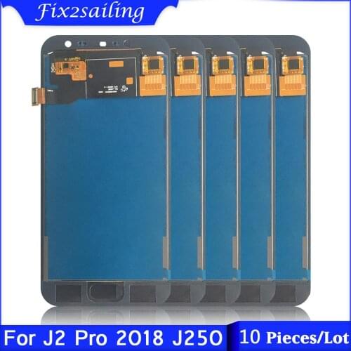 10 Pieces/Lot LCD Display For Samsung Galaxy J2 Pro 2018 J250 SM-J250 Touch Screen Digitizer Assembly For Samsung J250F LCD