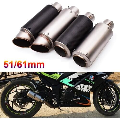 51mm 61mm motorcycle with DB killer exhaust pipe Exhaust Pipe Muffler For Honda CBR500R CBR500F CBR500X RC51 CBR929RR CBR600RR