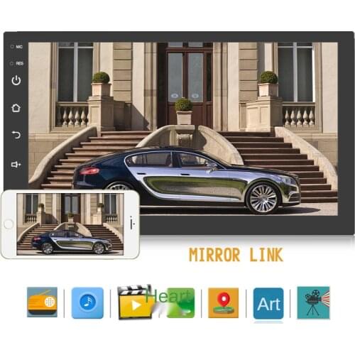 7 Inch universal front panel:Android 8.1 Car Radio 178mm*102mm Stereo Audio Stereo Radio WIFI RDS GPS BT Car GPS Navigation