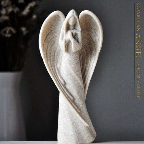 Guardian angel decoration ornaments living room study creative character statue crafts European retro home accessories