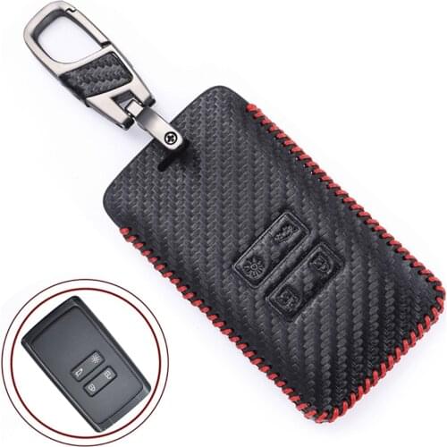 2021 Car Key Cover Case Holder For Renault-Captur Clio Megane Koleos Kadjar Accessory Car Holder Shell Remote Cover keychain