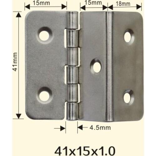 Freeshipping 41*15*1mm Iron Metal Hinge Sewing Machine Folding Table Furniture Flip Tray Hinges Big Door Hinges