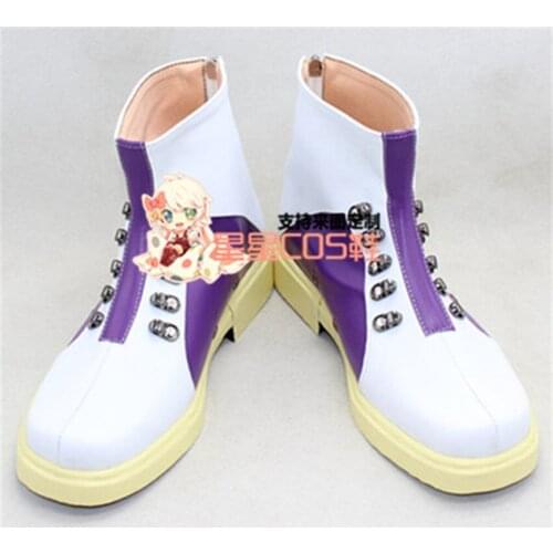 God Eater Burst 2 Gilbert White Adult Halloween Cosplay Shoes Boots X002