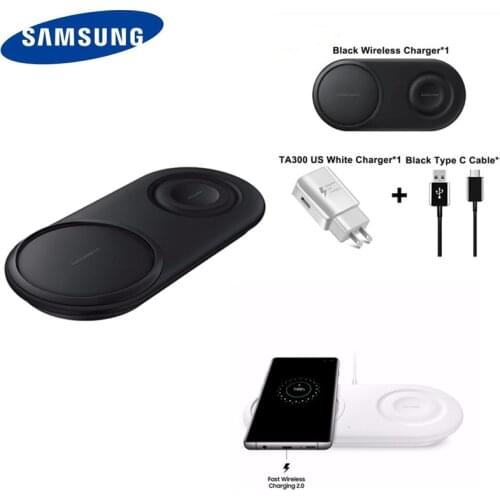 Samsung EP-P5200 2in1 Fast Wireless Charger Duo Pad for Galaxy s8/s9/S10/s20/S21 NOTE 20/10 Watch S2/3 Watch Wireless charger