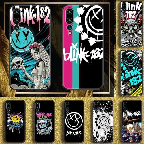 Punk Rock Band Blink Phone case For Huawei P Mate P10 P20 P30 P40 10 20 Smart Z Pro Lite 2019 black tpu Etui painting funda