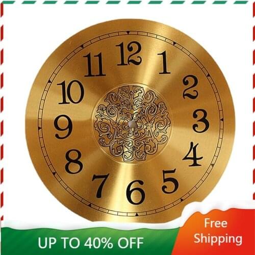 PVC Dial Clock Accessories Digital Aluminum Quartz Clock Dial Movement Wall Clock DIY Accessories Student Handmade Materials