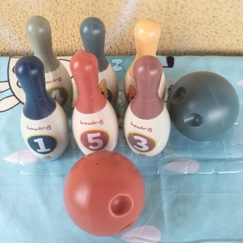Childrens Bowling Plastic Toys Leisure Sports Entertainment Bowling Set Kids Children Outdoor Fun & Sports Toy TSLM1