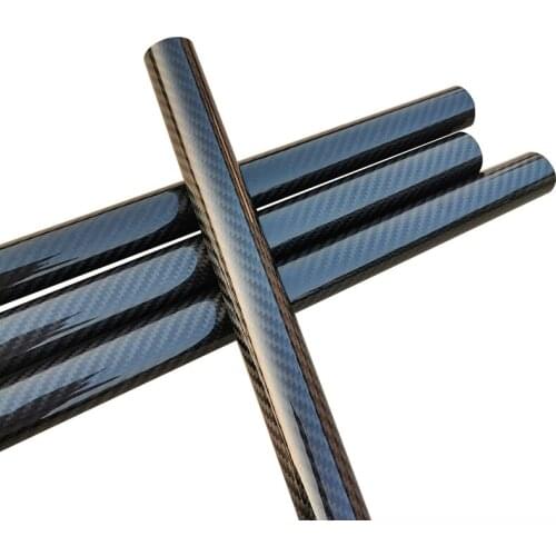 Length 1000mm twill glossy carbon fiber tube drone accessories OD 35 34 33 40mm factory direct sales CNC cut