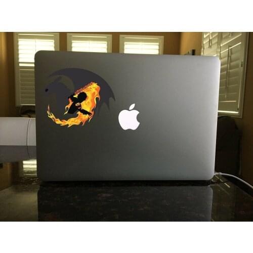For 24-32 How to Train Your Dragon Silhouette Toothless animated Vinyl Window decal