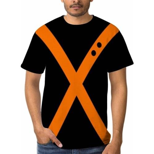 MHA T-shirt Cosplay Anime My Hero Academia 3D Print Loose Oversized Streetwear Kawaii Crewneck Unisex 2021 Fashion Summer Top